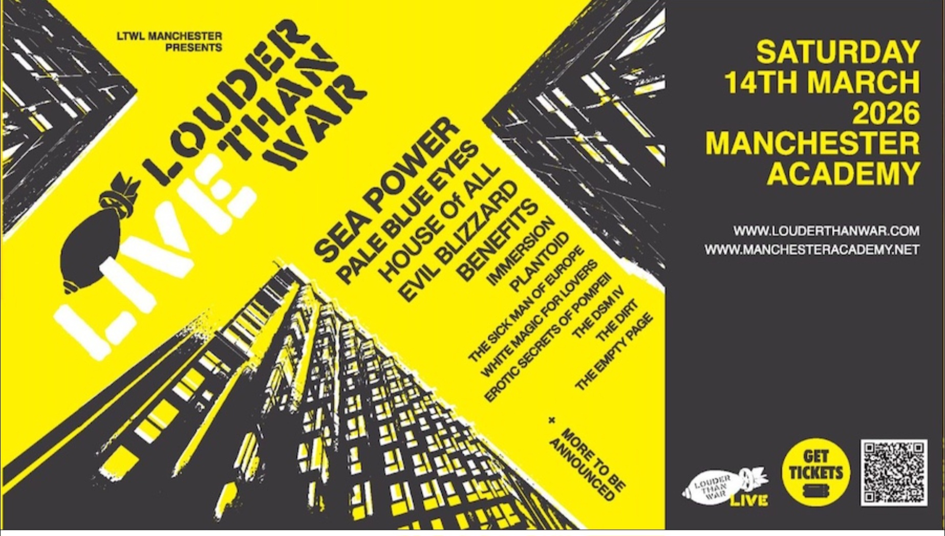 Louder Than War Live. Just look at that line-up!